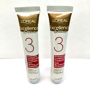 L'OREAL Excellence Creme Protective Conditioning Treatment Lot of 2 - 1.6 fl oz